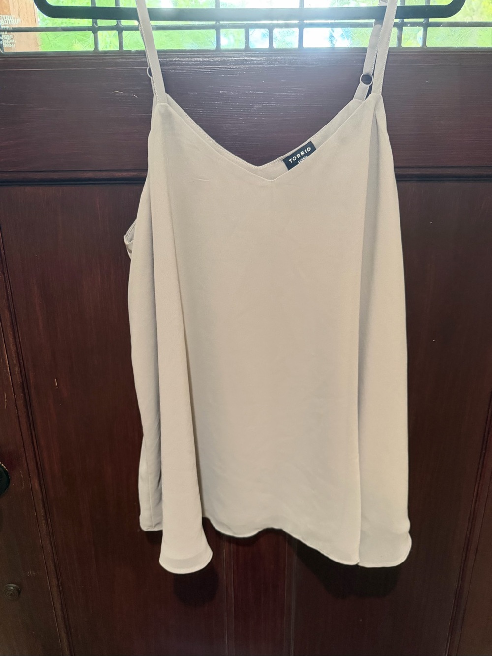 Torrid light gray  V-Neck Adjustable Strap Cami